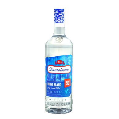 Rhum blanc agricole de la Guadeloupe DAMOISEAU, 50°, 1l