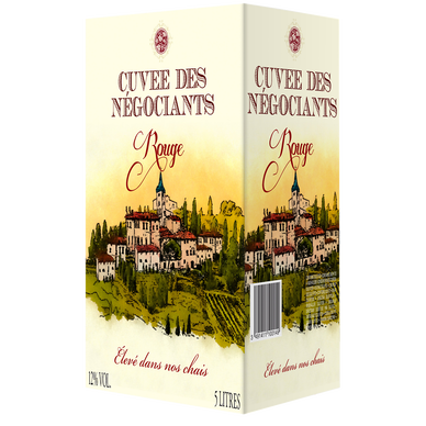 Vin rouge d'Espagne Cuvée des Négociants, fontaine à vin de 5l