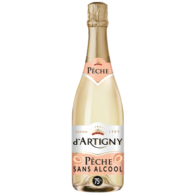 Cocktail pétillant sans alcool Pêche D'ARTIGNY, 75cl