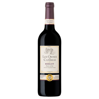 Vin rouge IGP Pays d'Oc Merlot Les Ormes de Cambras 75cl