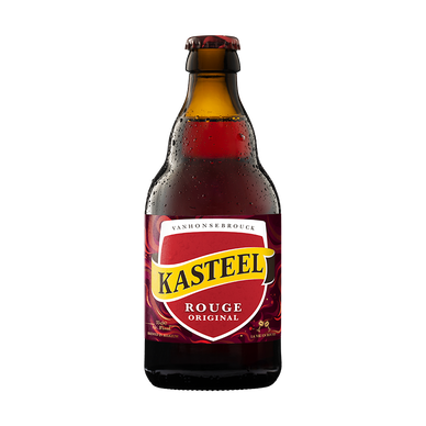 Bière belge rouge aromatisé à la cerise KASTEEL, 8°, bouteille de 33cl