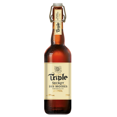 Bière blonde, Secret Des Moines, Triple 8°, bouteille de 75cl