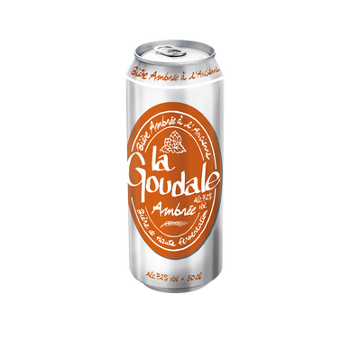 Bière ambrée LA GOUDALE, 7,2°, boîte de 50cl
