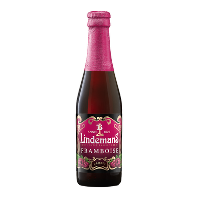 Bière aromatisée à la framboise LINDEMANS 1,1° - Bouteille 25cl