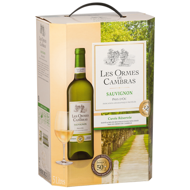 Sauvignon IGP blanc Les Ormes de Cambras bib 5 litres