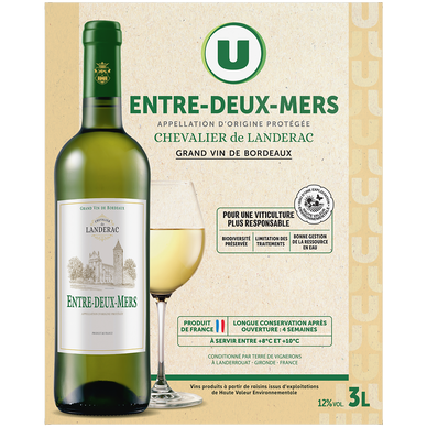 Vin blanc Entre Deux Mers AOP - Fontaine à vin 3L HVE