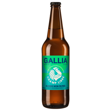 Bière blonde GALLIA champ libre 5,8° bouteille 66cl