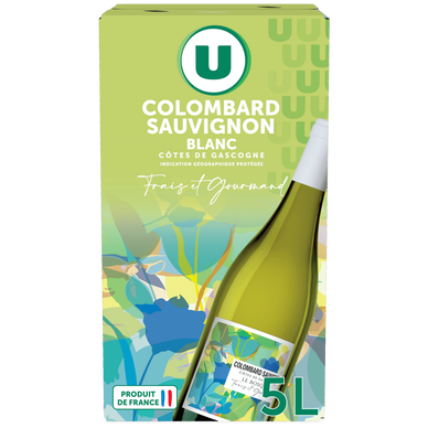 Côtes de Gascogne IGP blanc Colombard Sauvignon fontaine à vin 5L