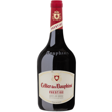 Vin rouge AOP Côtes du Rhône Cellier des Dauphins prestige, bouteillede 75cl
