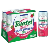Boisson TOURTEL TWIST framboise sans sucres sans alcool 6x33cL