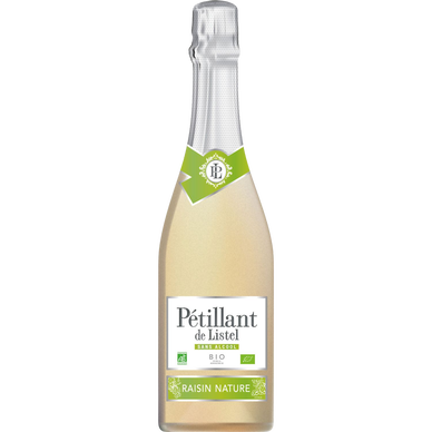 Pétillant de LISTEL sans alcool aromatisé raisin bio 75cl
