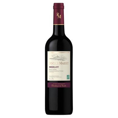 Vin Rouge Pays d'Oc IGP, Vin rouge, Roche Mazet merlot - 75cl