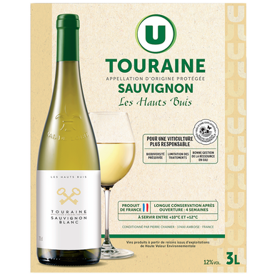 Touraine Sauvignon AOP blanc Les Haut Buis fontaine à vin 3L