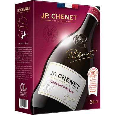 Vin Pays d'Oc IGP Cabernet Syrah rouge JP CHENET   - Fontaine à vin 3L