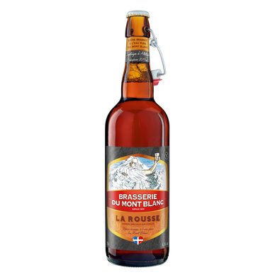 Bière la rousse MONT BLANC, 6,5°, 75cl