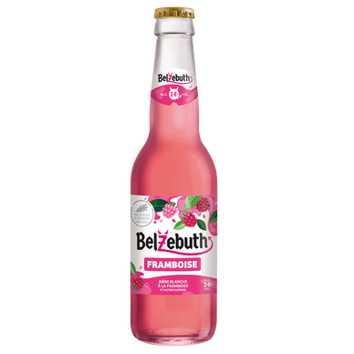 Bière blanche aromatisée Jus de framboise Pink BELZEBUTH 2,8° - Bouteille 33cl