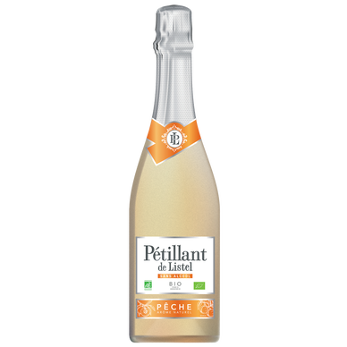 Pétillant de LISTEL sans alcool aromatisé pêche bio - 75cl