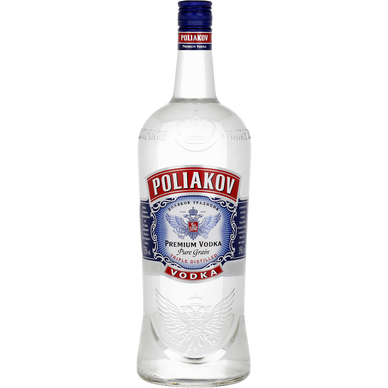 Vodka Pure Grain Triple Distilled POLIAKOV, 37,5°, 1,5L