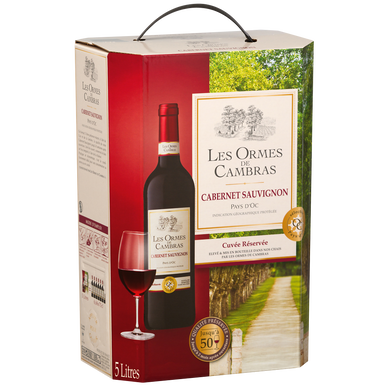 Vin rouge IGP Pays d'Oc Cabernet Sauvignon Les Ormes de CambrasFontaine à vin 5 litres