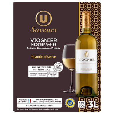 Vin blanc Méditerranée Viognier IGP blanc - Fontaine à vin 3L