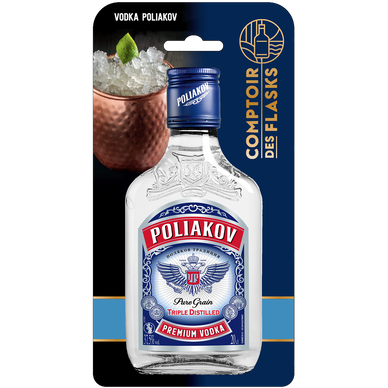 Vodka Pure Grain Triple Distilled POLIAKOV, 37,5°, 20cl s/blister