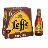 Bière brune LEFFE, 6,5° - bouteille 6x25cl