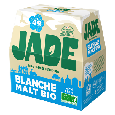 Bière JAD, blanche bio, 6x25cl