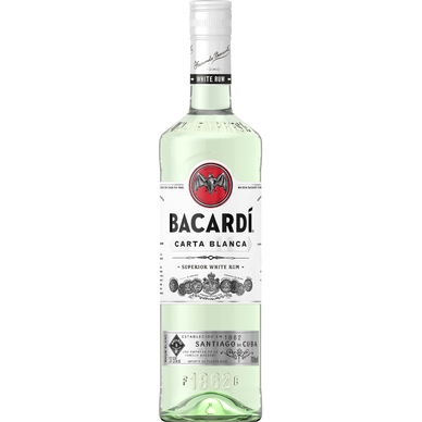 Rhum blanc CARTA BLANCA BACARDI, 37,5°, 70cl