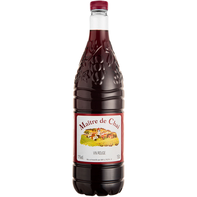 Vin rouge Espagne bouteille en plastique de 1,5l
