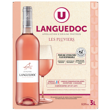 Languedoc AOP rosé Les Pluviers fontaine à vin 3L