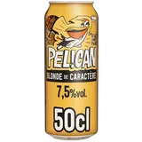 Bière blonde de caractère non filtrée PELICAN 7,5° - Canette 50cl