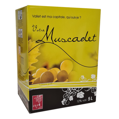 Vin blanc Muscadet AOP blanc "Eux 4" - La fontaine à vin de 5l