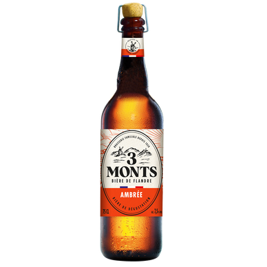 Bière ambrée 3 MONTS cuivrée 7,5° 75cl