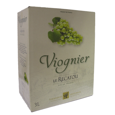 Vin De France blanc Viognier Bib de 3 litres