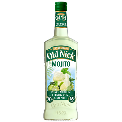 Cocktail Mojito citron vert menthe OLD NICK 16°, 70 cl
