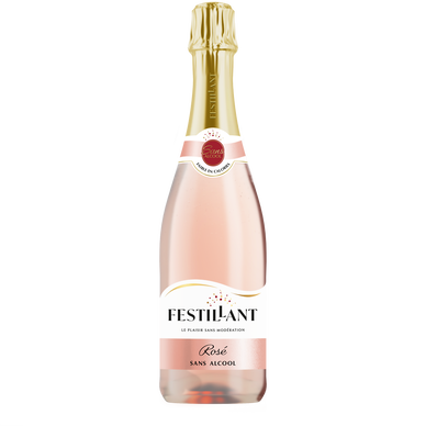 Boisson pétillante sans alcool rosé, Festillant - 75cl