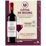 Vin rouge Côtes de Bourg AOP rouge Chevalier de Landerac, bib 3 litres