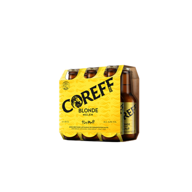 Bière blonde COREFF 4,2° pack bouteilles 6x25cl