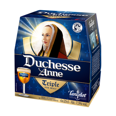 Bière blonde Duchesse Anne Triple LANCELOT, 7,5° - Pack bouteilles 6x25cl