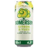 Bière aromatisée citron yuzu SOMERSBY, 4,5° - Canette 50cl