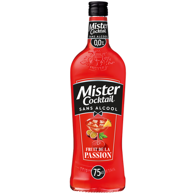 Cocktail sans alcool aux fruits de la passion MISTER COCKTAIL, 75cl