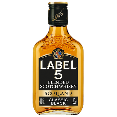 Scotch whisky LABEL 5, 40°, 20cl s/blister