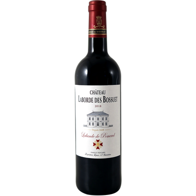 Vin rouge AOP Lalande de Pomerol Château Laborde des Bossuet, bouteille de 75cl