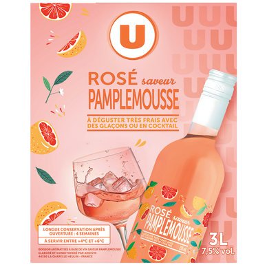 Boisson aromatisée à base de vin saveur pamplemousse, 3l