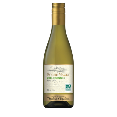 Vin blanc Pays d'OC IGP Charonnay Roche Mazet, bouteille de 25cl