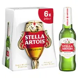 Bière blonde STELLA ARTOIS 5,2° 6x25cl