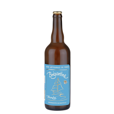 Bière artisanale blanche Brigantine, 5°, bouteille de 75cl