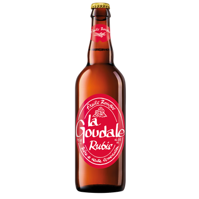 Bière LA GOUDALE Rubis 5° bouteille de 75cL