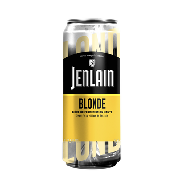 Bière blonde JENLAIN, canette 50 CL, 7°5