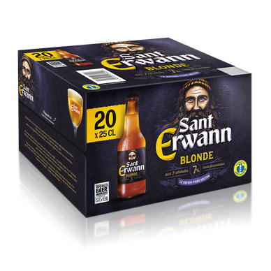Bière blonde originale Sant Erwann 20x25cL